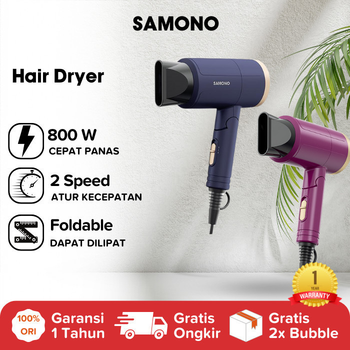 BARU HAIR DRYER SAMONO PENGERING RAMBUT LIPAT HAIRDRYER HEDRAYER HERDAYER