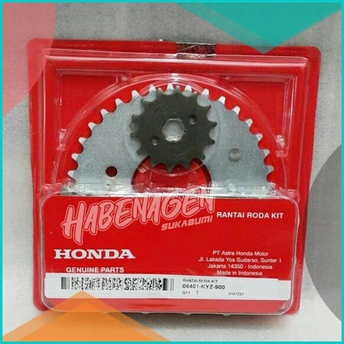 gir gear rante rantai roda set supra x 125 helm in karbu fi ORI AHM 19