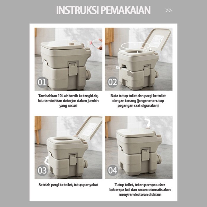 Jf Toilet Portable Untuk Camping Or Manula/Toilet Bergerak/Toilet Luar