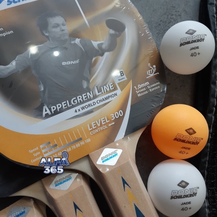NEW DONIC SCHILDKROT SET ISI 4 + NET + TIANG TENIS MEJA