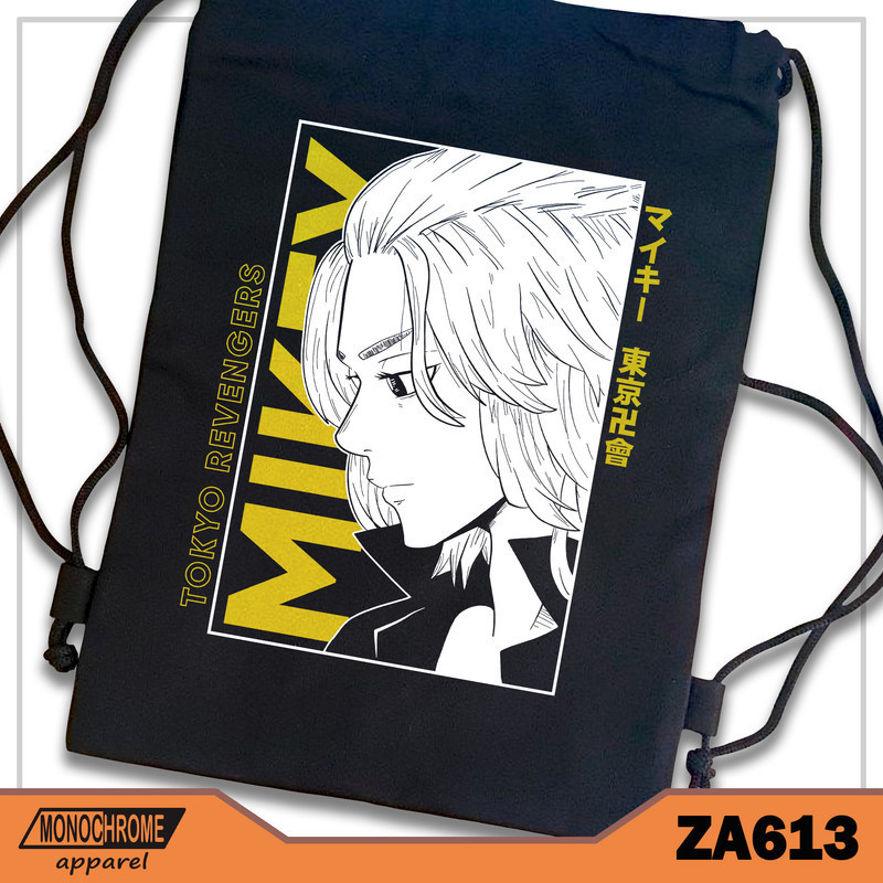 ZA613 Tas Serut String bag Kanvas Premium Anime Jepang Tokyo Revengers Mikey