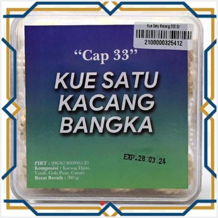

[LDY] CAP 33 KUE SATU KACANG BANGKA 300GR