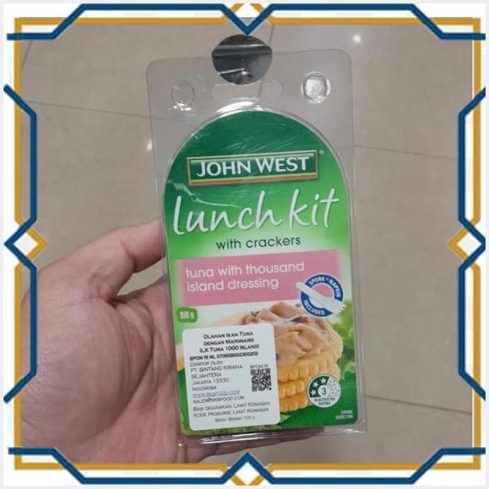 

[LDY] JOHN WEST LUNCH KIT CRACKERS TUNA WITH THAUSAND ISLAND DRESSING 108GR