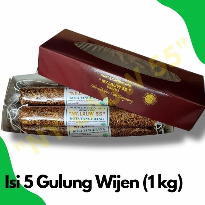 

Dodol Wijen Asli NY.LAUW55 sejak 1962