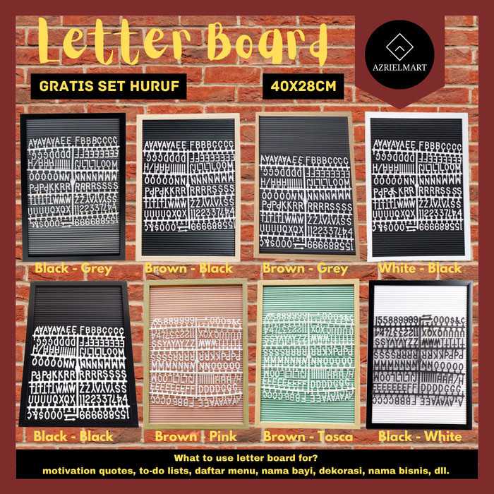 

Papan Huruf Nama Bayi Felt Letter Board Papan Tulis Pesan Baby Newborn