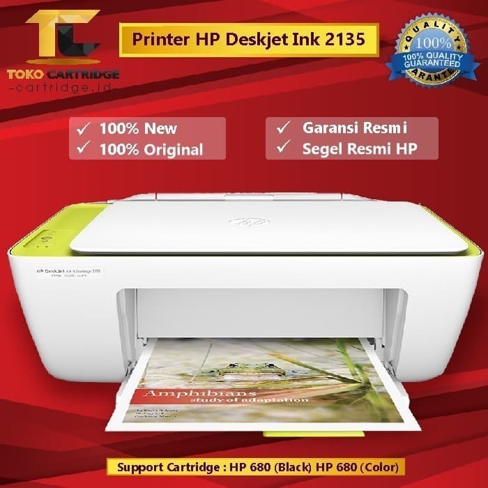 Printer Hp Deskjet Ink Tage 2135 Printer Scan Copy Hp 2135 New