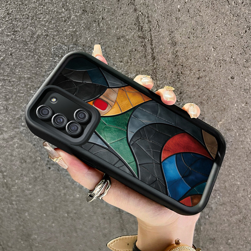 Casing Hp Samsung Galaxy A21S Case pola pisau Kesing ponsel HP lembut ganda baru Softcase pelindung 