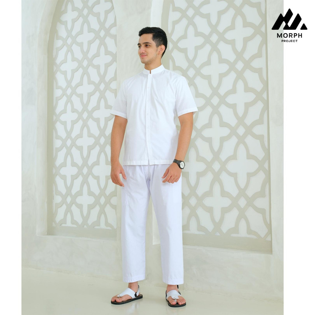 Promo Mega Sale 4.4 // Morph Project - Celana Sirwal Putih Celana komprang dewasa Big Size