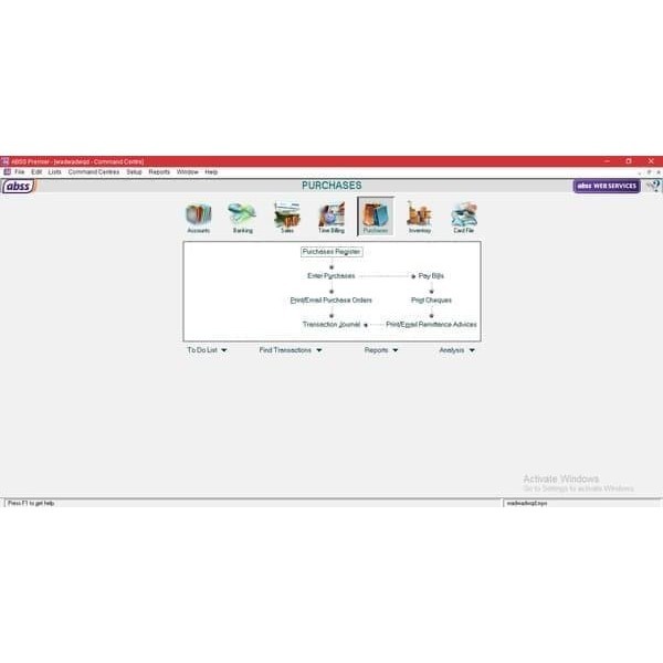 SOFTWARE APLIKASI MYOB ABSS ACCOUNTING 20.0 PREMIER LISENSI