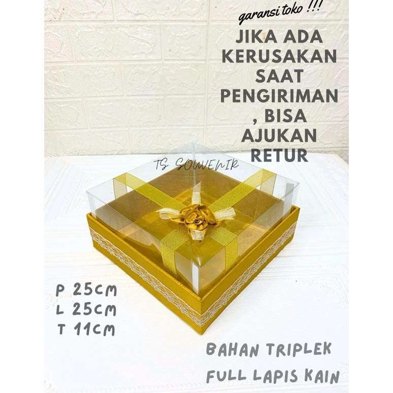 

AZQ-16 box hantaran / kotak hantaran mika satuan 25*25*11 Hemat