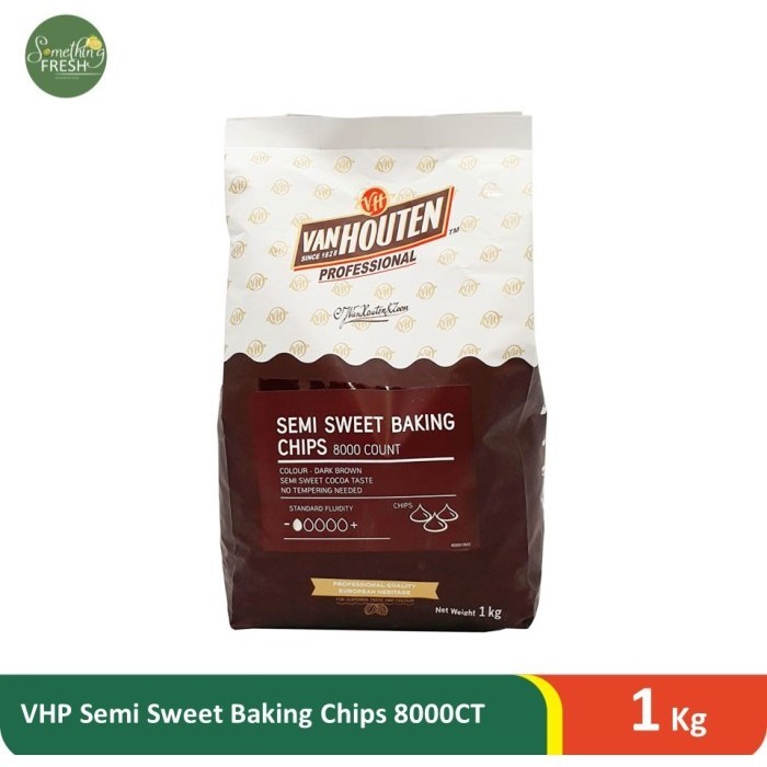 

Terlaris Van Houten Semi Sweet Baking Chips 8000CT 1kg SALE