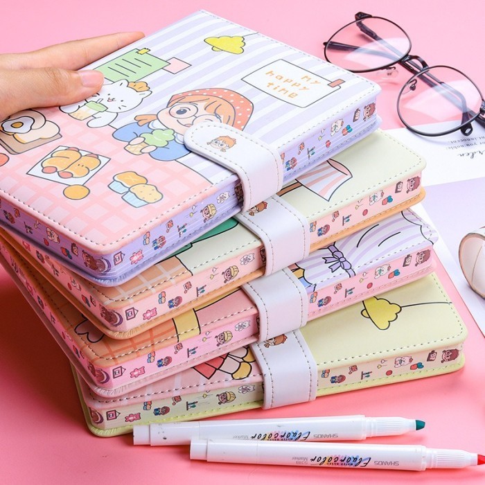 

SALE Buku Diary Journal Agenda Notebook Planner Magnetic Hard Cover Cute