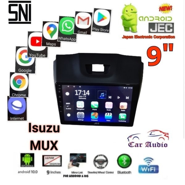 HEAD UNIT ANDROID ISUZU MUX ANDROID 9 INCHI MUX