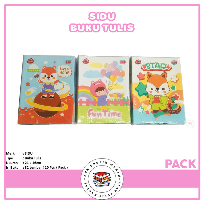 

SIDU - Buku Tulis Bergaris Isi 32 Lembar - Pack SALE