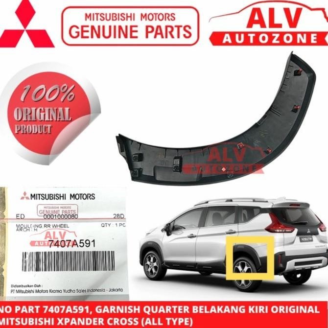 Spoiler Garnish Over Fender Belakang Kiri Ori Xpander Cross 7407A591