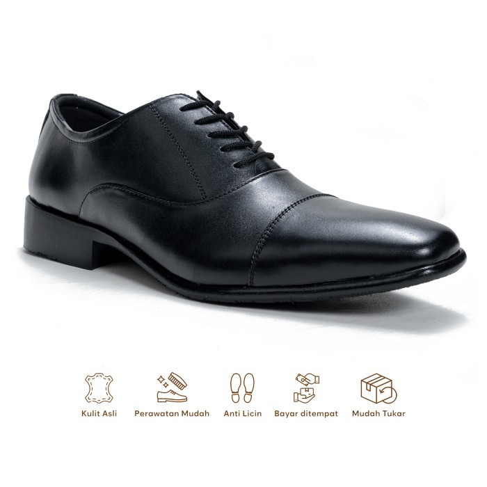 Sepatu Pria Pantofel Formal Tali Fordza F7002