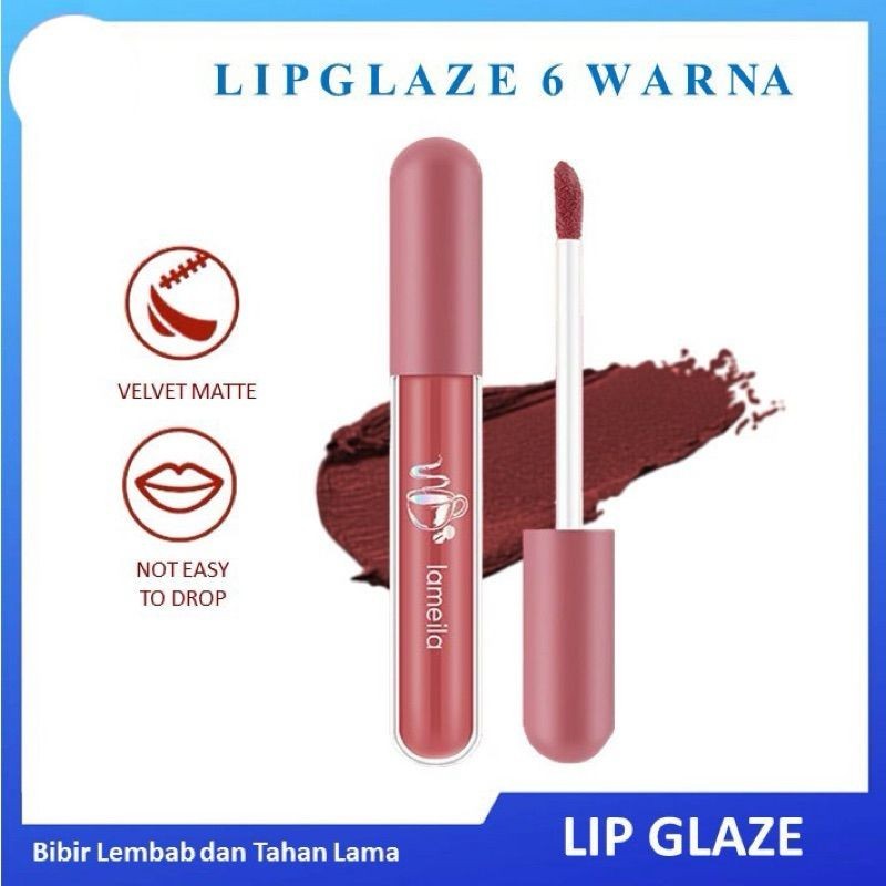 LAMEILA NUDE 1041 LIPSTICK MATTE LAMEILA LIPSTIK MATTE TAHAN LAMA DAN WATERPROOF