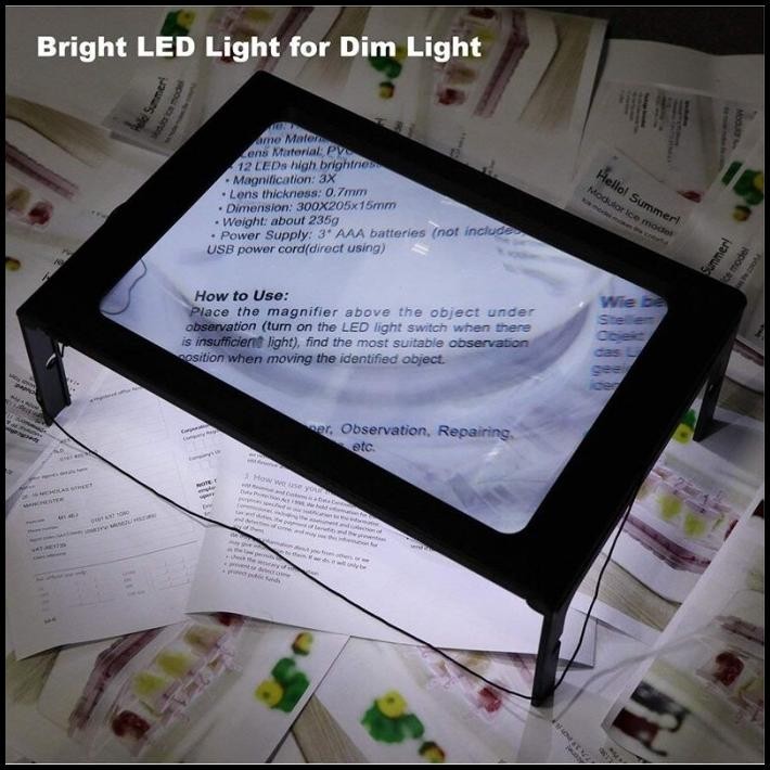 

TERMURAH KACA PEMBESAR BENTUK MEJA LED AB71 / MAGNIFIER UNTUK REPARASI BACA !!!!