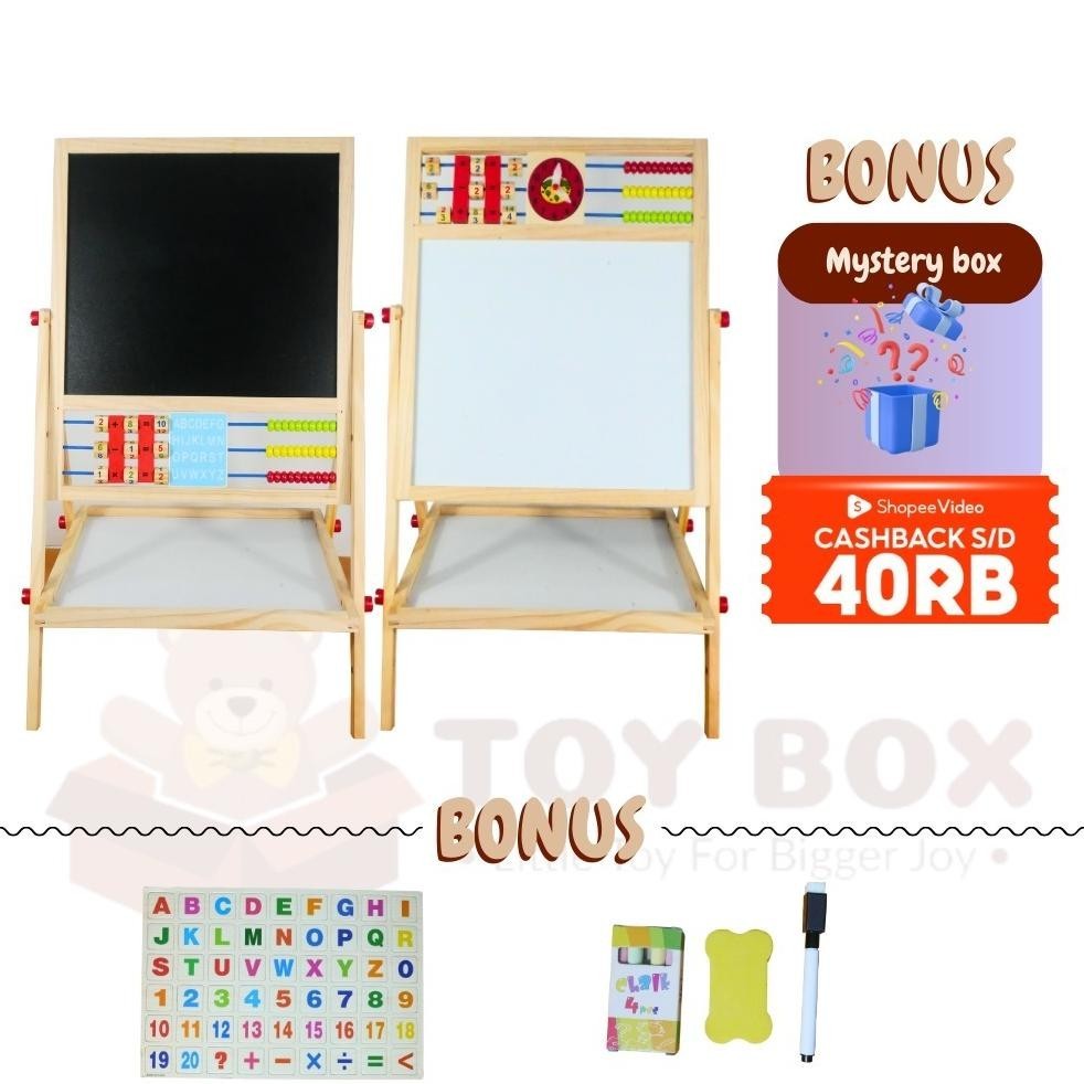 

Sedang Promooo !!! Mainan Uk Reguler 2In1 Magnetic Education Board - ( Black Dan Whiteboard ) Papan Tulis Belajar / Menggambar / Berhitung Anak Dengan Sempoa Berhitung Model Berdiri Sedang