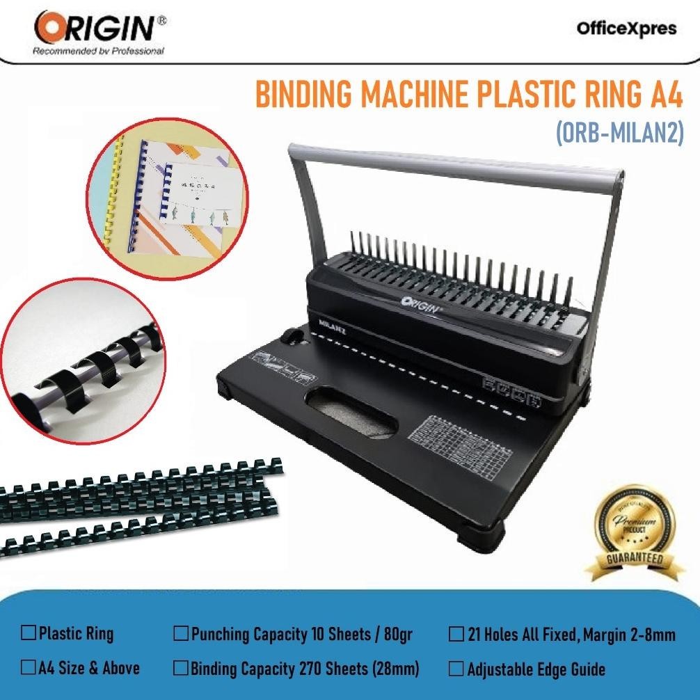 

Banyak Diskon!!! Mesin Jilid Spiral Plastik Binding A4 Milan / Mesin Binding A4 Milan 2 Orin