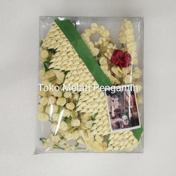 Bunga Ronce Melati Pengantin Imitasi Palsu Sunda Siger