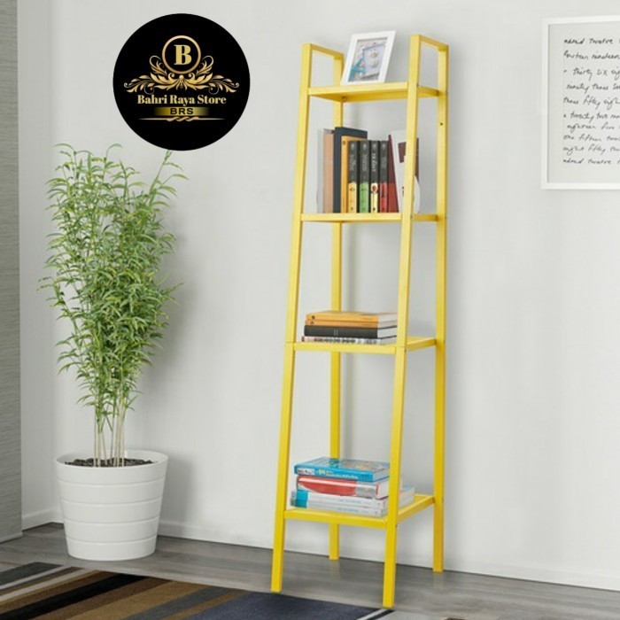 RAK SUDUT BESI BAJA BERLAPIS 4 SUSUN RAK SUDUT RUANG TAMU RAK SERBAGUN