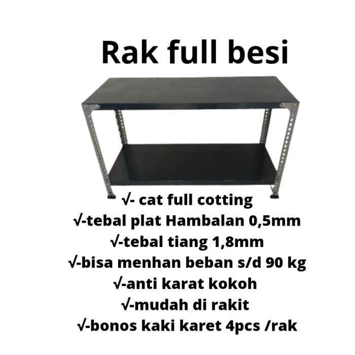 RAK BESI SIKU 2 SUSUN /RAK BESI MEJA/RAK BESI KOMPOR /RAK SERBA GUNA
