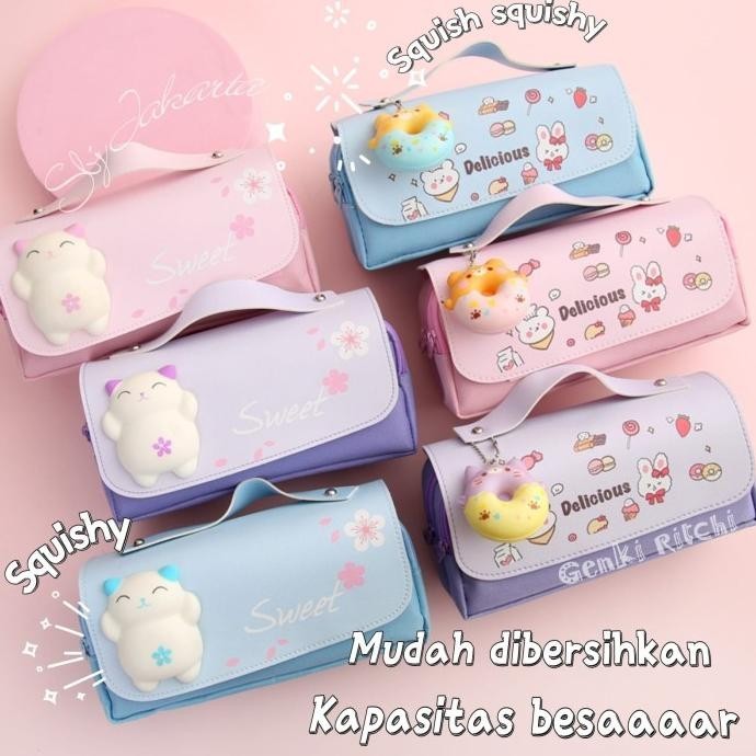 

Tempat Pensil Kotak Pensil 2 Layer Squishy delicious Pensil Case SB723
