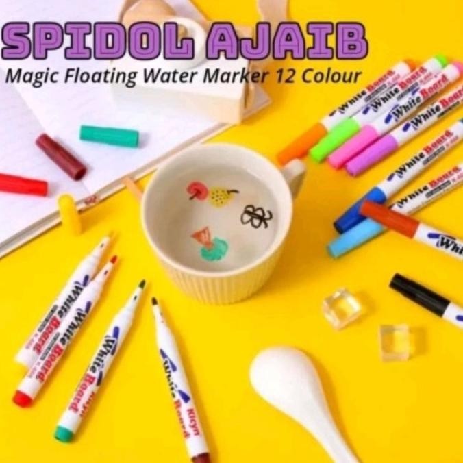 

Spidol Ajaib Mengapung di air 12 in1 Magic Floating Pen Marker