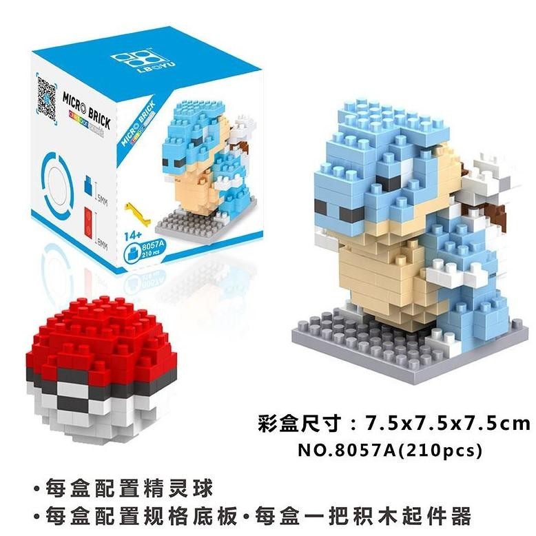 GHJ Lego brick Pokemon Charizard Pokemon Snorlax figure Lego brick mew Flareon Pokemon pokeball Lego