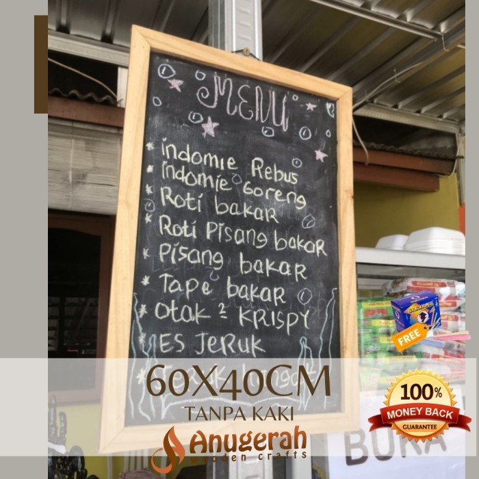 

Papan Tulis Kapur 40x60cm Chalkboard Unik Papan Hitam Blackboard