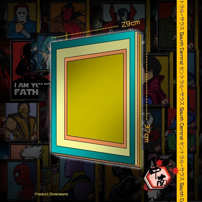 Poster 3D Multilayer Demon Slayer Sakonji Urokodaki