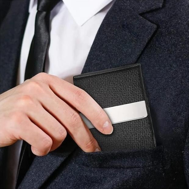 

Kotak Kartu Nama Kulit Card Case Magnetic Flip LSA