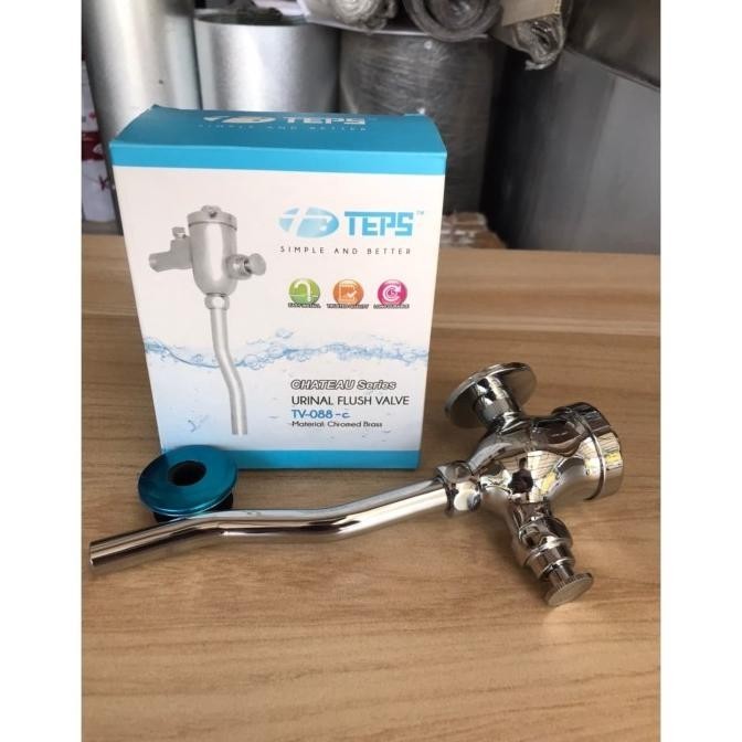 TEPS TV-088-C Push Kran Urinal / Kran Urinoir for Toto u 370,u 104 /In