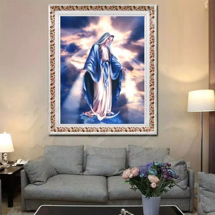 

MAOSTORE DIAMOND 5D PAINTING DIY BUNDA HOLY MARIA MOTHER JESUS DPR21 MURAH