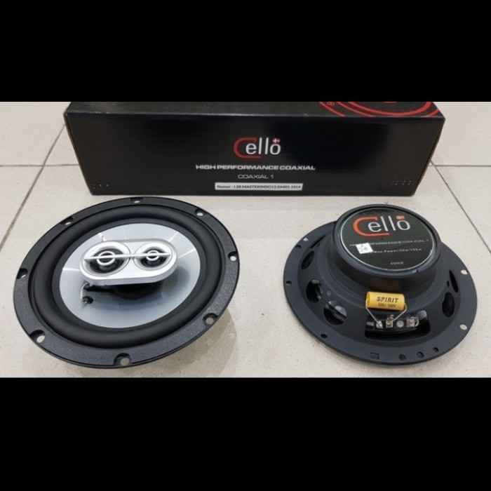 Cello Coaxial 1 ( Coaxial One )6.5" Speaker Mobil 3 Way Audio