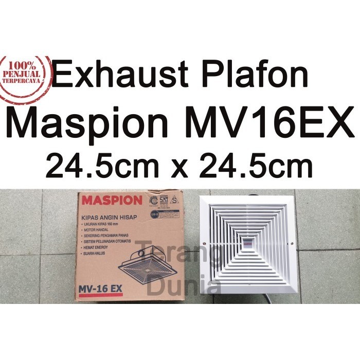 EXHAUST MASPION MV16EX HEXOS PLAFON MASPION KIPAS PLAFON MASPION