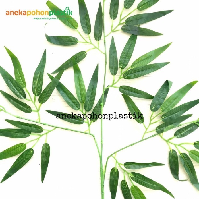 Daun Bambu Plastik / Daun Bambu Hijau Plastik / Daun Bambu Artificial