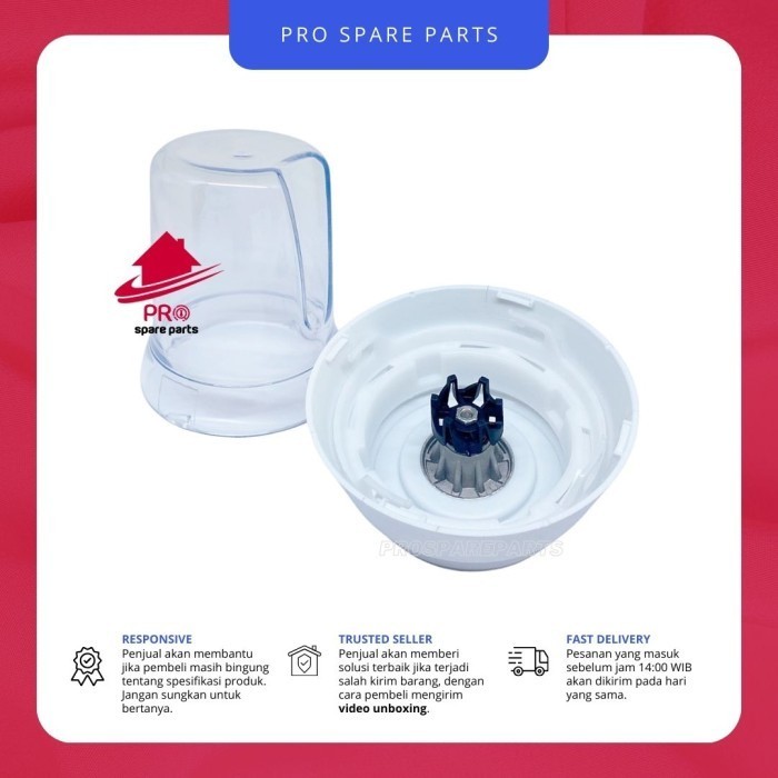 Chopper/Penggiling Bumbu Model Philips Cucina Hr 1741/Hr 1791