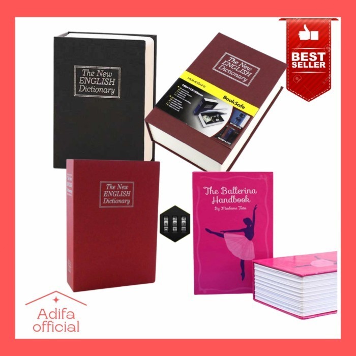 Ready berangkas brangkas brankas mini kecil safe deposit box model buku
