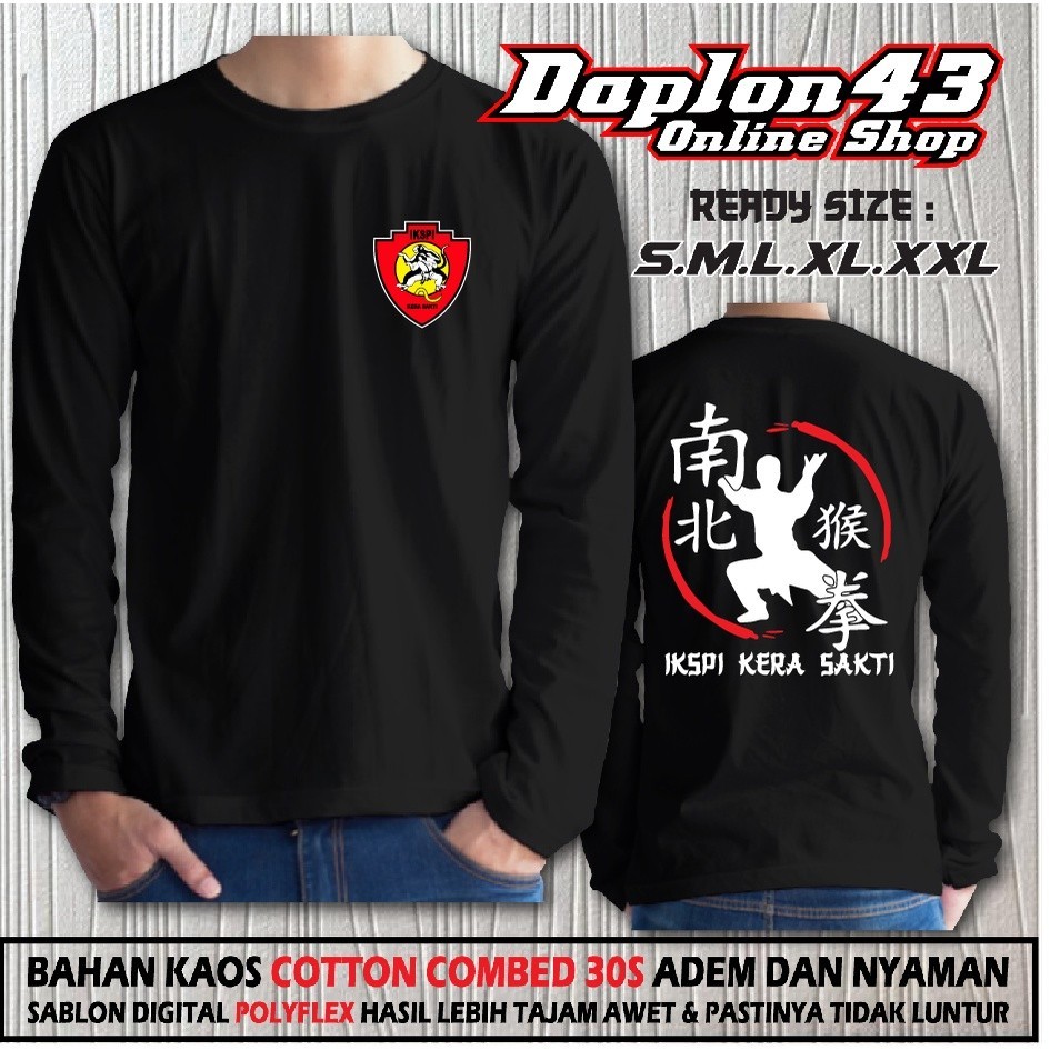 KAOS IKSPI KERA SAKTI EST.1980 LENGAN PANJANG // KAOS PENCAK SILAT INDONESIA // KAOS DISTRO KERA SAK