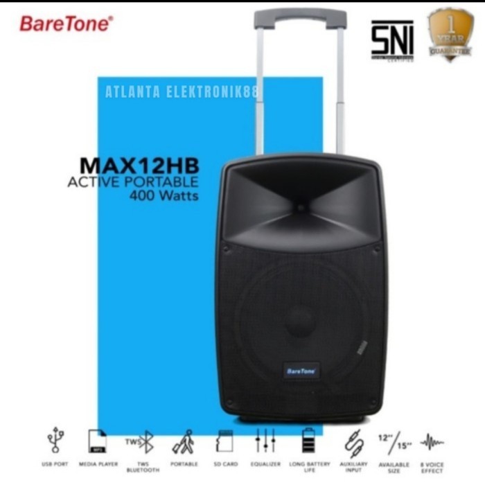 Speaker Portable Baretone Max 12 Hb Baretone Max12Hb
