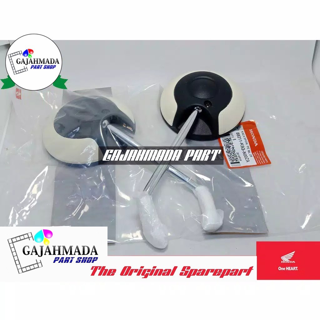 KACA / SPION NEW SCOOPY ESP CREAM SET KANAN DAN KIRI ORIGINAL AHM