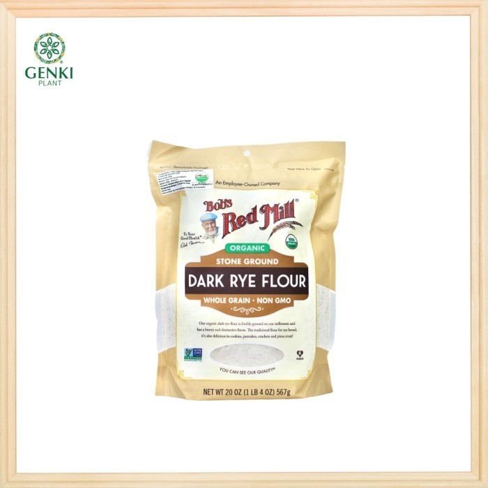 

OZ246 Bob's Red Mill Organic Stone Ground Dark Rye Flour - 567 g DISKON