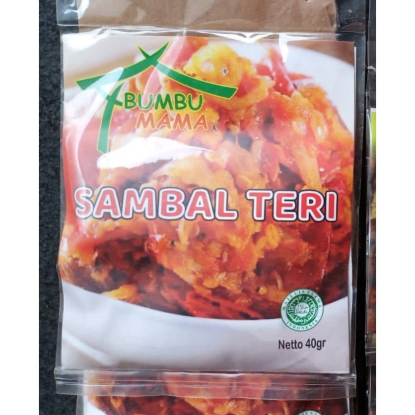 

YQ462 Bumbu Masak Instan / Bumbu Mama Sambal Teri 40 Gr / Halal DISKON