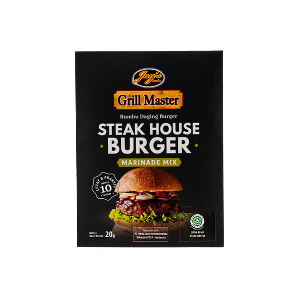 

SZ130 (BUMBU BAHAN MASAKAN) JAYS GRILL MASTER STEAK HOUSE BURGER 30GR NEW