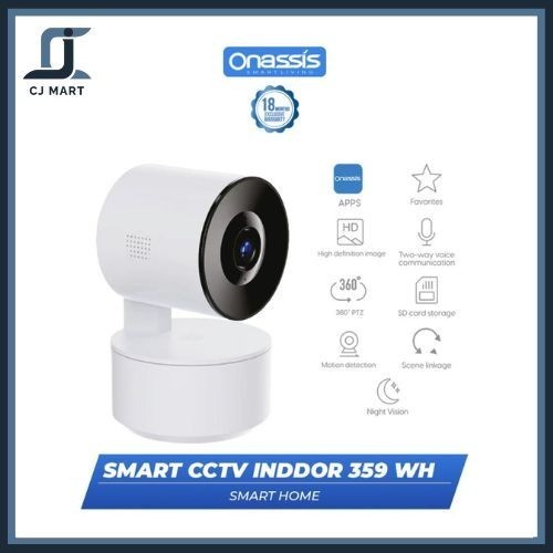 Onassis Smart Indoor Camera 359 Ip Camera Cctv For Smart Home Pantilt
