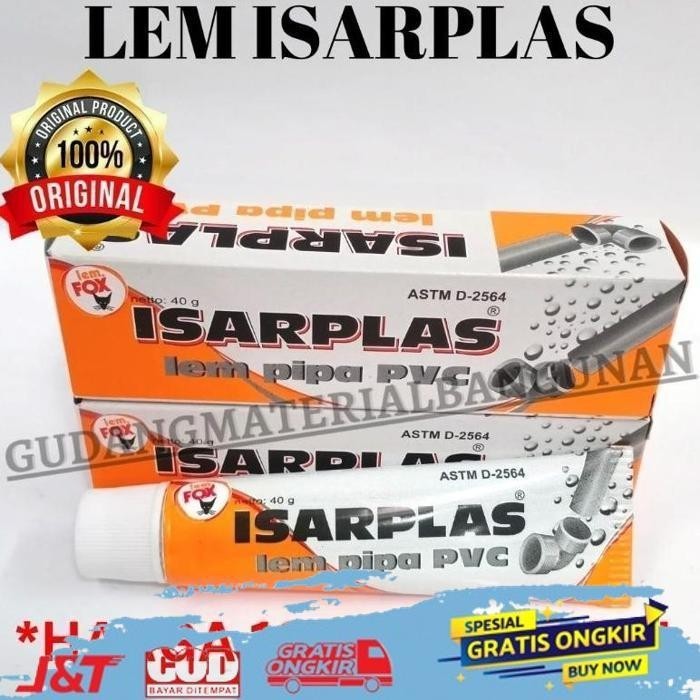 

SALE [12PCS ORIGINAL] LEM PIPA PVC ISARPLAS / LEM ISARPLAS / LEM PVC 1 PACK 1 SLOP 1 LUSIN 12PCS 1PACK SALE