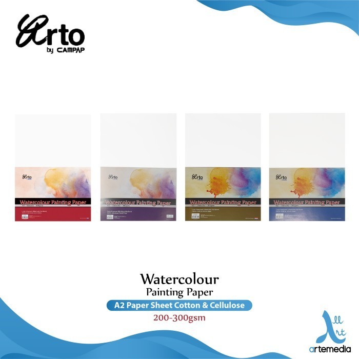 

Kertas Cat Air Arto A2 Watercolor Paper Sheet -Anza Wahda