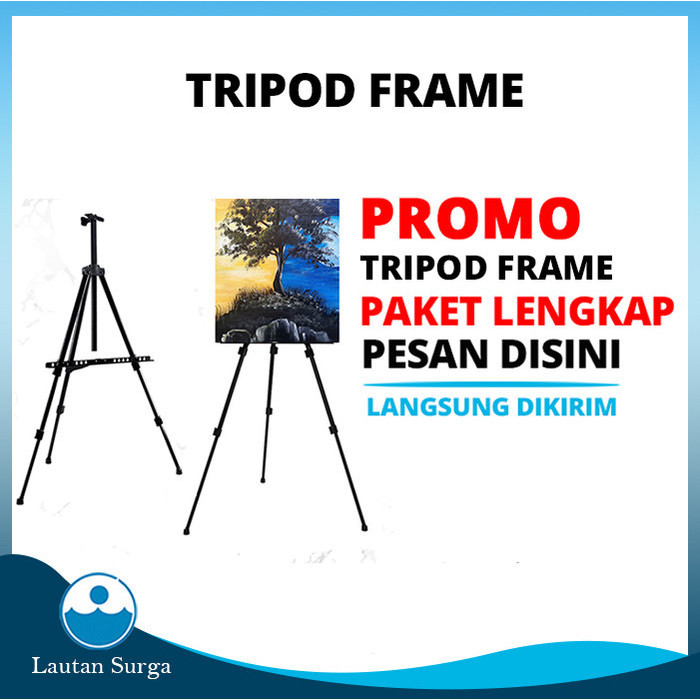 

Tripod Frame Murah Stand Frame Foto Tripod Whiteboard, Stand Lukis -Anza Wahda